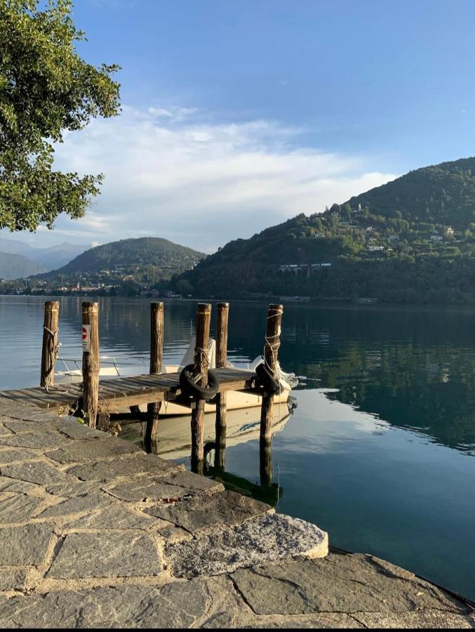 Villa Giardino Con Pontile Sul Lago D'Orta In Riva Орта-Сан-Джуліо Екстер'єр фото
